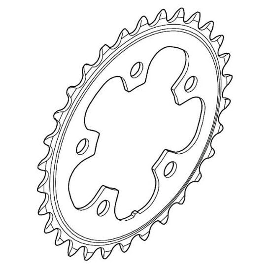 Звезда для велосипеда Shimano 105 5703 30T 10-скоростная, алюминиевая, 5 рукавов, BCD 74 мм