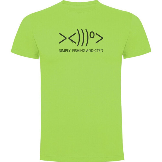 KRUSKIS Simply Fishing Addicted short sleeve T-shirt