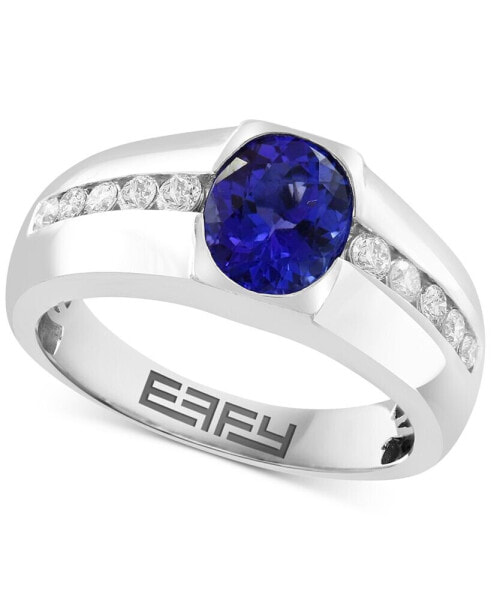 EFFY® Oval Tanzanite & Diamond Ring in 14K White Gold