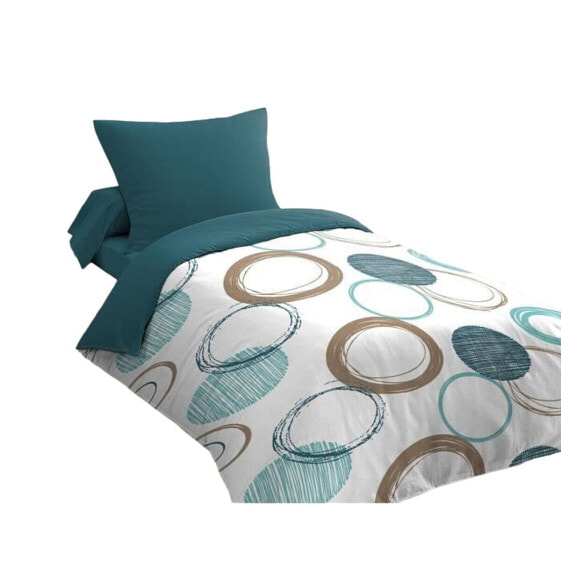 Nordic cover HOME LINGE PASSION Green Circles 140 x 200 cm