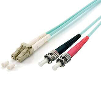 Equip LC/ST Fiber Optic Patch Cable - OM3 - 1m - 1 m - OM3 - LC - ST