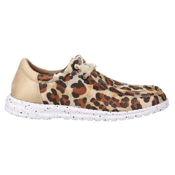 Roper Hang Loose Leopard Slip On Womens Brown Flats Casual 09-021-0191-3380