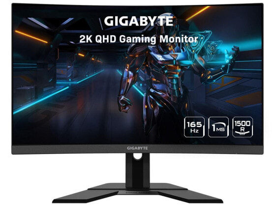 GIGABYTE GS27QC 27" 165Hz 1440P Curved Gaming Monitor, 2560 x 1440 VA 1500R Disp