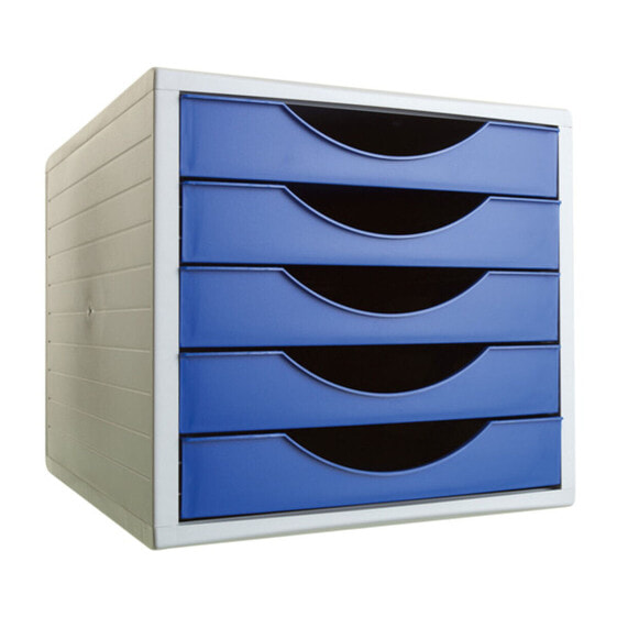 Модульный шкаф для документов Archivo 2000 ArchivoTec Serie 4000 5 ящиков Din A4 Синий 34 x 27 x 26 cm