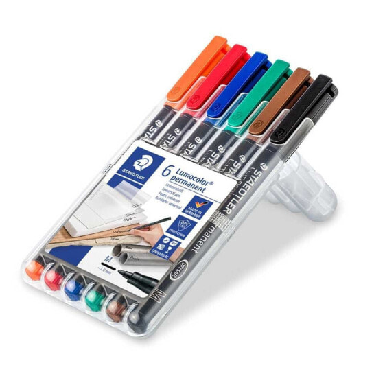 STAEDTLER Lumocolor 317 wp marker pen 6 units