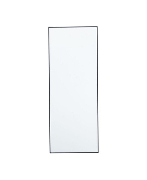 Contemporary Wood Wall Mirror, 40" x 24"