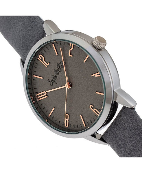 Women Vancouver Leather Watch - Grey, 36mm