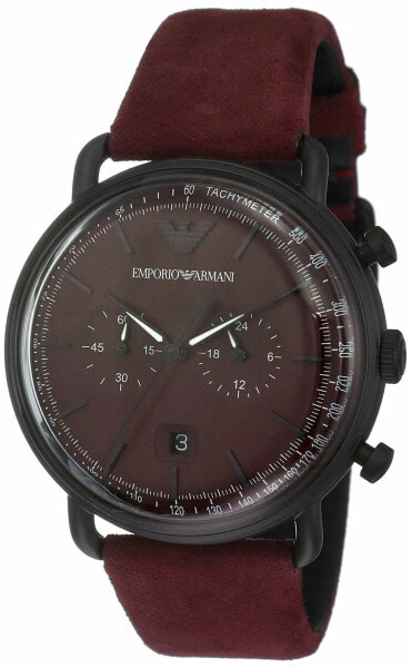 Emporio Armani Men's Chronograph Black PVD Stainless Steel Watch - AR11265 NEW