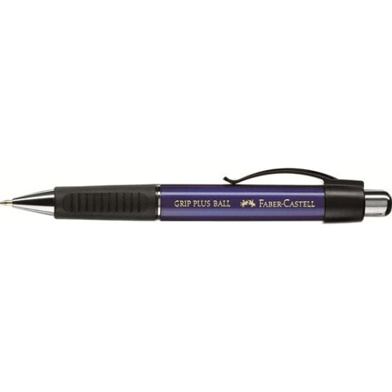 FABER-CASTELL 140732 - Clip - Clip-on retractable ballpoint pen - Refillable - Blue - 1 pc(s)