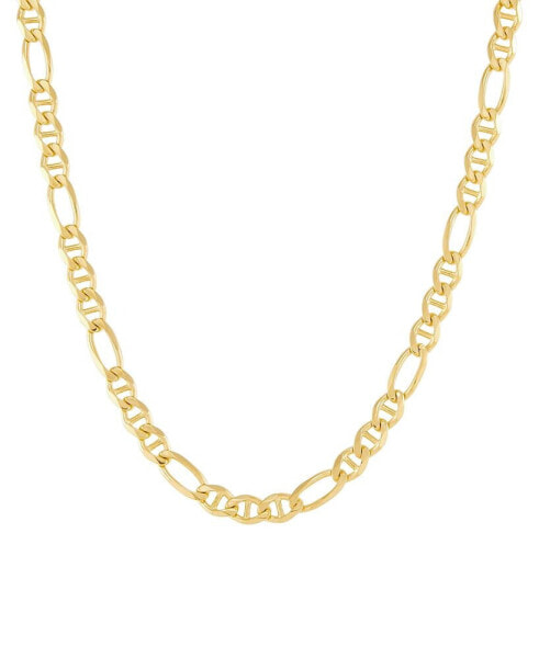 Figaro/Mariner Link 22" Chain Necklace in 10k Gold