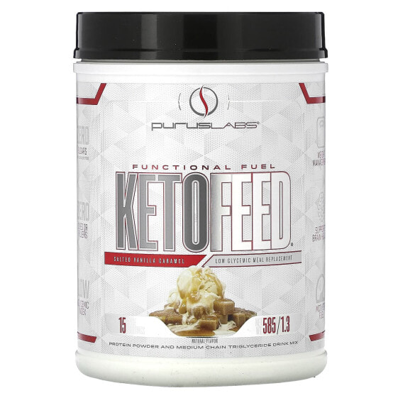 KetoFeed, Salted Vanilla Caramel, 1.3 lb (585 g)