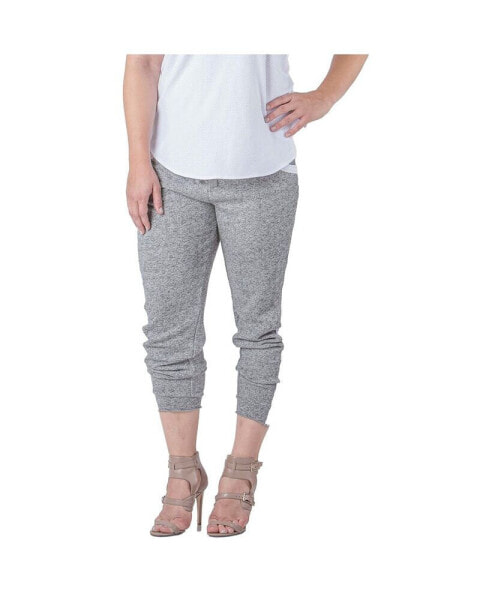 Women's Plus Size French Terry Contrast Side Panel Jogger Pants