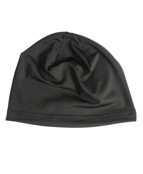 Men's Unisex Spandex Beanie, Black, One Size