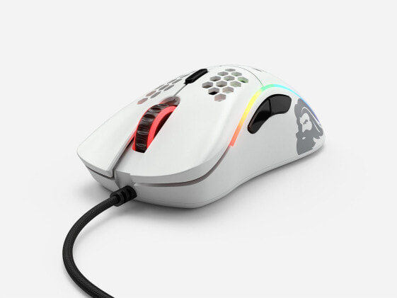 Glorious PC Gaming Race Model D - Right-hand - Optical - USB Type-A - 12000 DPI - 1 ms - White
