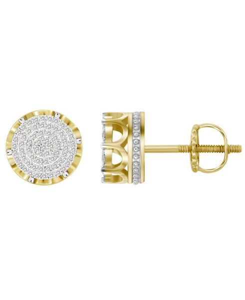 Men's Diamond (1/3 ct.t.w.) Earring Set in 10k Yellow Gold