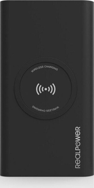 Powerbank Realpower PB-8000 Wireless 8000mAh Czarny