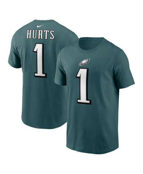 Men's Jalen Hurts Midnight Green Philadelphia Eagles Player Name and Number T-shirt