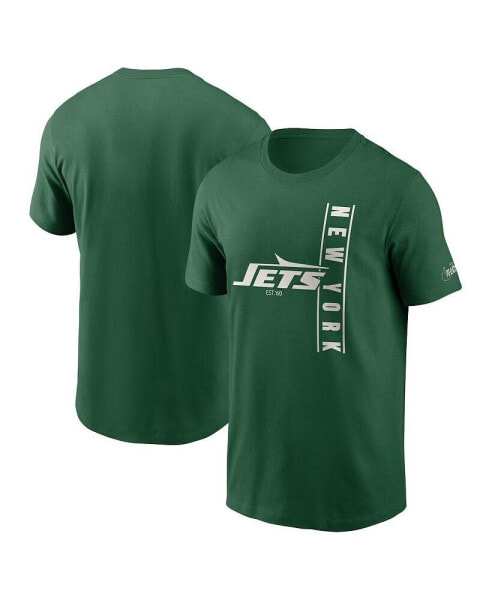 Men's Green New York Jets Lockup Essential T-shirt