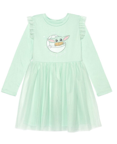 Little Girls Long Sleeve Grougu Cutest Dress