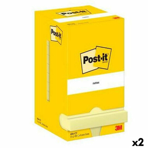 Стикеры для записей Post-it 76 х 76 мм Жёлтые (2 шт)