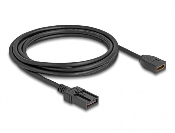 Разъем для HDMI Delock 87905 - 3 м - HDMI Type A (Standard) - HDMI Type E - 18 Gbit/s - Черный.