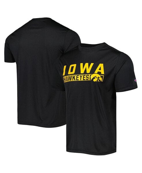 Men's Black Iowa Hawkeyes Impact Knockout T-shirt