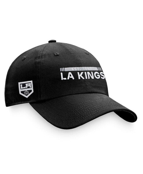 Men's Black Los Angeles Kings Authentic Pro Rink Adjustable Hat