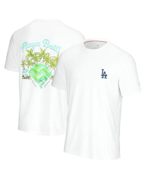 Men's White Los Angeles Dodgers Playa Ball T-shirt