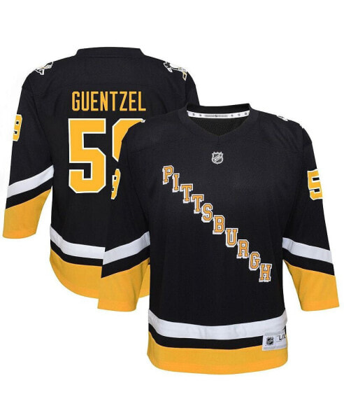 Big Boys Jake Guentzel Black Pittsburgh Penguins 2021/22 Alternate Replica Player Jersey