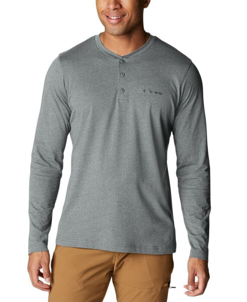 Men's Thistletown Hills Logo Graphic Long-Sleeve Tech Henley