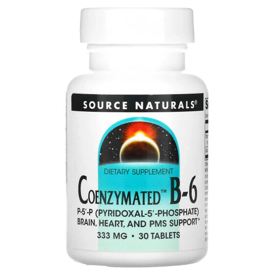 Витамины группы B Source Naturals Coenzymated B-6, 333 мг, 30 таблеток