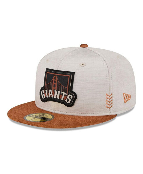 Men's Stone, Brown San Francisco Giants 2024 Clubhouse 59FIFTY Fitted Hat