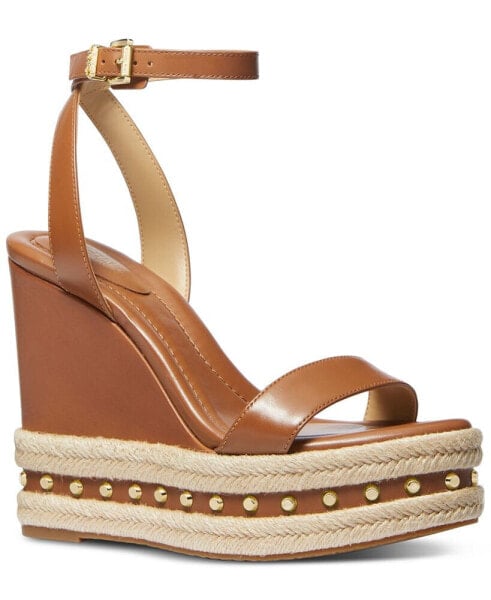 MMK Leighton Ankle-Strap Espadrille Platform Wedge Sandals