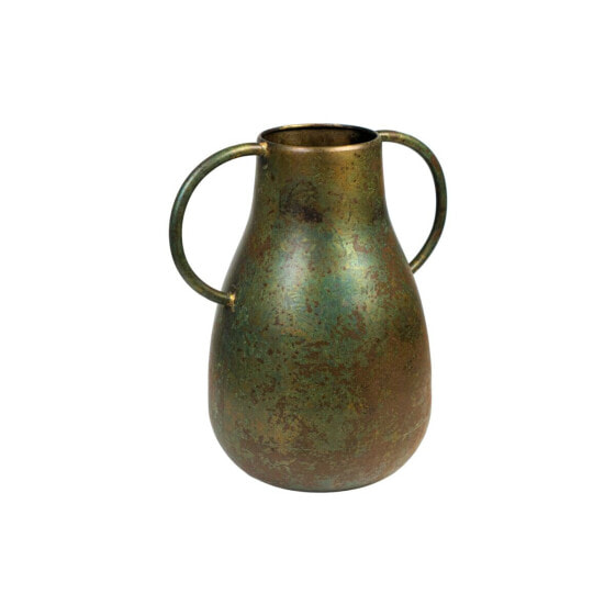 Vase Romimex Brown Metal 17 x 26 x 25 cm With handles