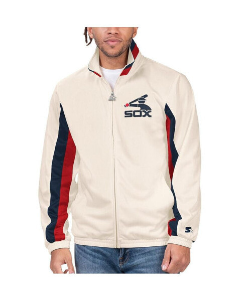 Men's Cream Chicago White Sox Rebound Cooperstown Collection Full-Zip Track Jacket