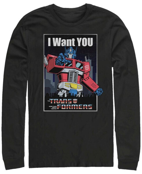 Men's Transformers Generations I Want You Long Sleeve T-shirt