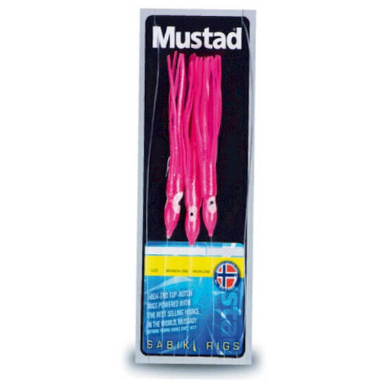 MUSTAD Squid 3 Hooks Feather Rig