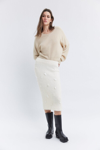 Plain cashmere sweater (95%)