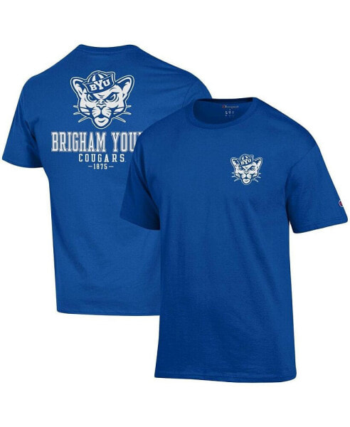 Men's Royal BYU Cougars Stack 2-Hit T-shirt