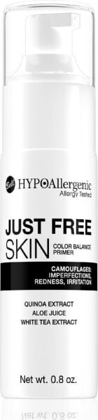Bell Hypoallergenic Just Free Skin Color Balance Baza pod makijaż łagodząca i wyrównująca koloryt 25g