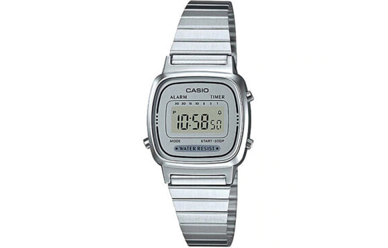 Часы и аксессуары CASIO STANDARD LA670WA-7D Женские наручные серебристые