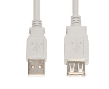 E&P CC 518 - 3 m - USB A - USB A - USB 2.0 - Male/Female - Grey