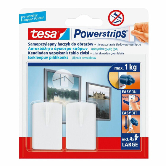 Tesa Haczyk PowerStrips для изображений 2 ПК. 1 кг белый
