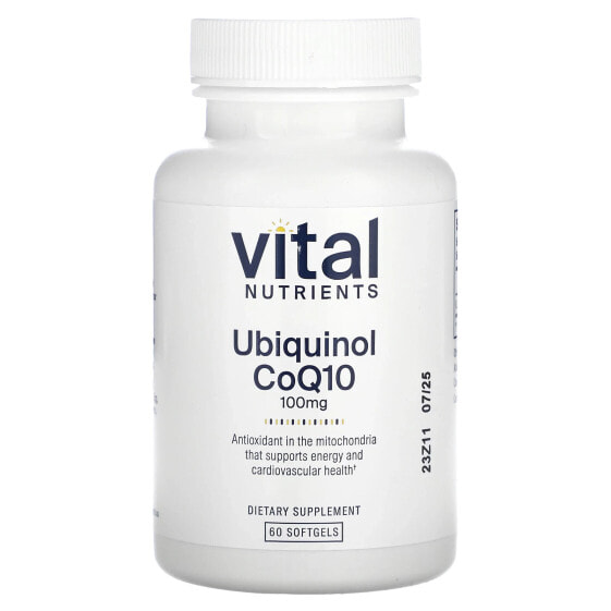 Ubiquinol CoQ10, 100 mg, 60 Softgels