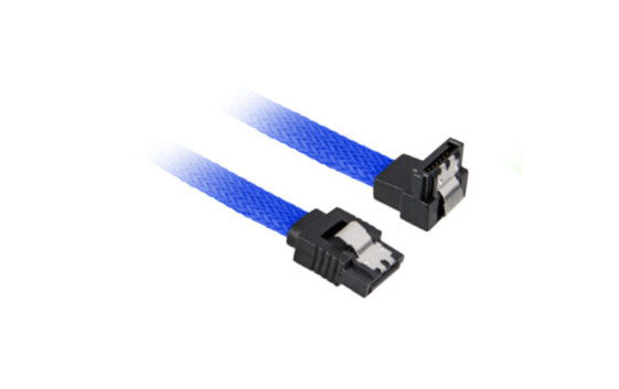 Sharkoon SATA 3 - 0.3 m - SATA III - SATA 7-pin - SATA 7-pin - Male/Male - Black - Blue