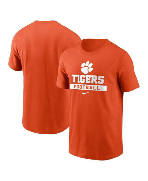 Men's Orange Clemson Tigers Football T-Shirt