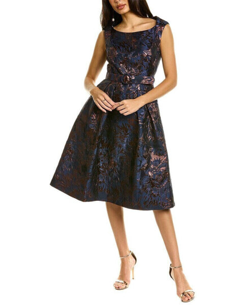 Kay Unger Annabelle Midi Dress Women's Blue 2