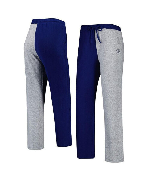 Спортивные брюки ZooZatz женские Navy, Gray North Carolina Tar Heels Colorblock Cozy Tri-Blend
