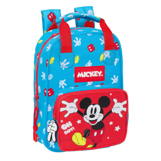 Школьный рюкзак Mickey Mouse Clubhouse Fantastic Синий Красный 20 x 28 x 8 cm