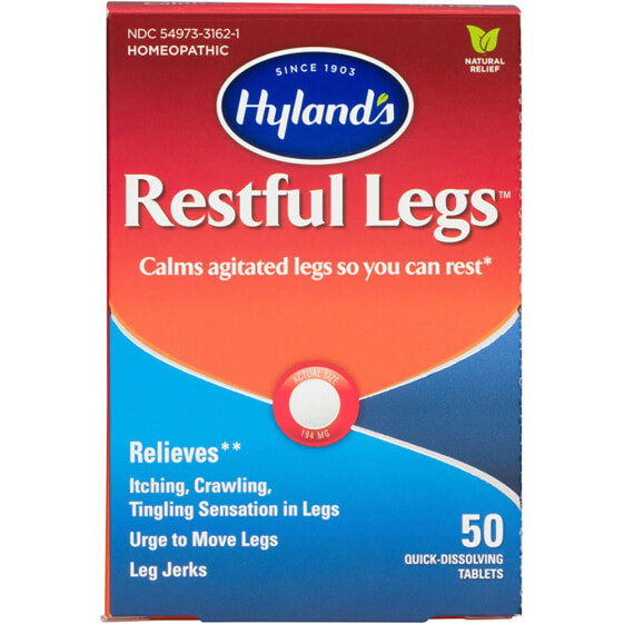 Hyland's Restful Legs Гомеопатический комплекс при зуде, мурашках и покалывания в ногах 50 таблеток